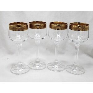 Bohemia Crystal set of 4 Liqueur Glasses 60ml, Czeck Republic